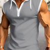 Men's Full Size Waffle-Knit Hooded Tank Plus Size