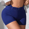 Ruched High Waist Active Women's Shorts