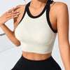 Contrast Trim Round Neck Active Tank Women's Top