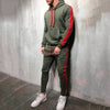 Hooded Sweatshirt +Drawstring Pants Men's Outfit