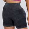 Washed High Waist Active Women's Shorts