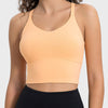 Millennia Crisscross Round Neck Active Tank Women's Top