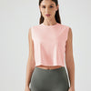 Millennia Round Neck Cropped Active Tank Women's Top